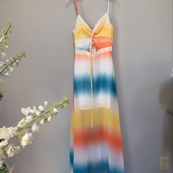 Multicolored maxi keyhole dress - Picture 2 of 6